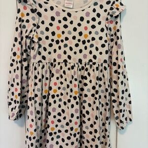 Hanna Andersson polka dot dress girls 6-7